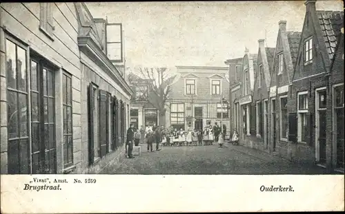 Ak Ouderkerk aan de Amstel Nordholland, Brugstraat, Anwohner