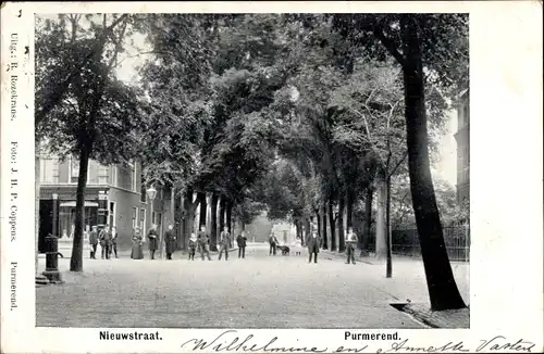 Ak Purmerend Nordholland Niederlande, Nieuwstraat