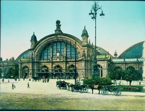 Chromo Foto Frankfurt am Main, Hauptbahnhof, Portal zur Straße