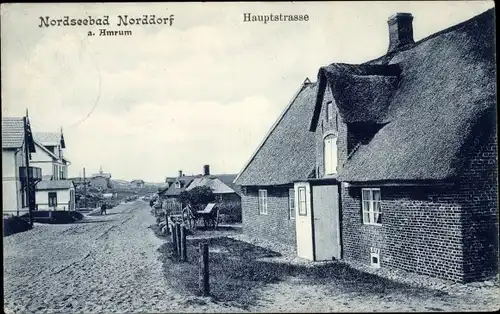 Ak Norddorf auf Amrum Nordfriesland, Hauptstraße