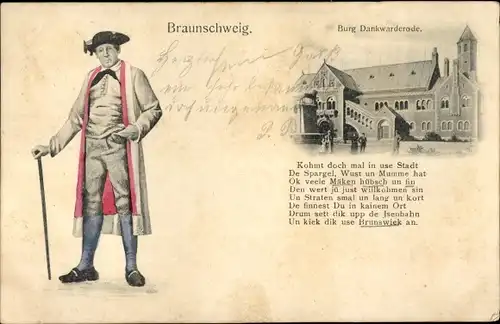Ak Braunschweig in Niedersachsen, Burg Dankwarderode