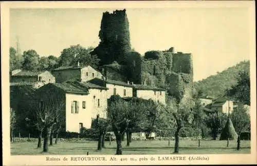 Ak Lamastre Ardèche, Retourtour, Ruine