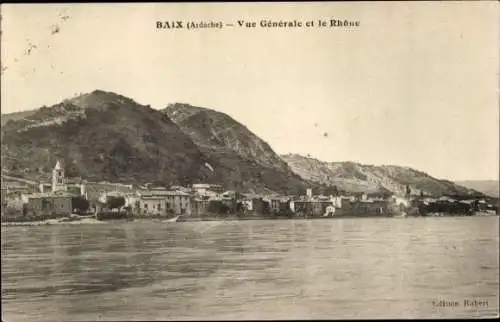 Ak Baix Ardeche, Ortsansicht, Rhone