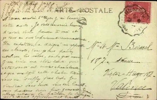 Ak Baix Ardeche, Ortsansicht, Rhone