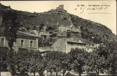 Ak Le Teil Ardèche, Ruine