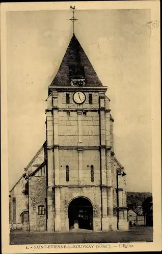 Ak Saint Etienne du Rouvray Seine Maritime, Die Kirche