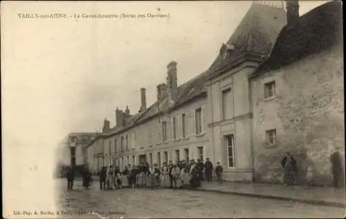 Ak Vailly-sur-Aisne, Die Caoutchouterie