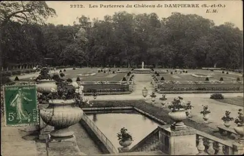 Ak Dampierre-Yvelines, Les Parterres du Château