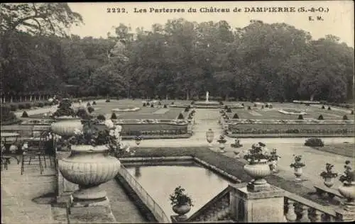 Ak Dampierre-Yvelines, Château, Les Parterres