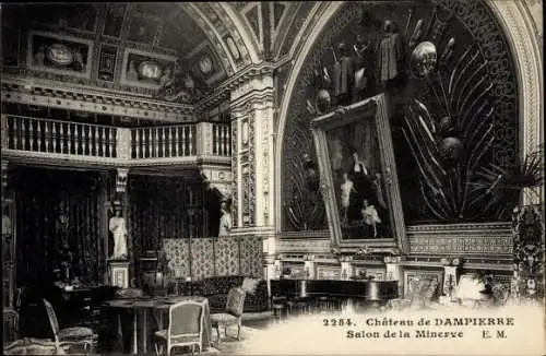 Ak Dampierre-Yvelines, Schloss, Salon de la Minerve