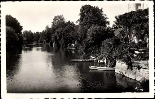 Ak Montoire Loir et Cher, Bords du Loire