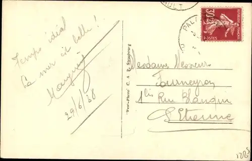 Ak Palavas les Flots Hérault, Strandleben