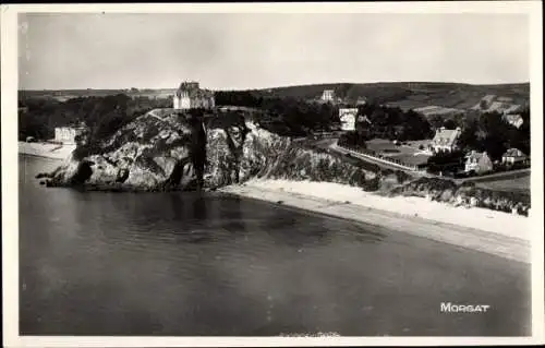 Ak Morgat Crozon Finistère, Pointe de Rulianec trennen sich