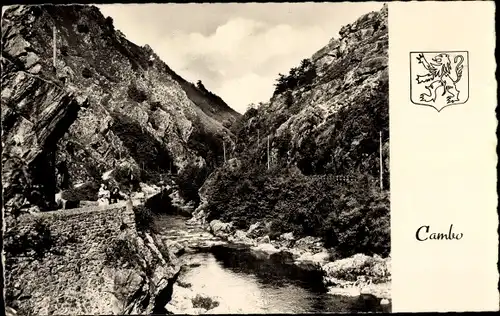 Ak Cambo les Bains Pyrénées Atlantiques, Vallée de la Nive im Pas-de-Roland