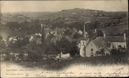 Ak Sancerre Chavignol Cher, Kirche, Stadt