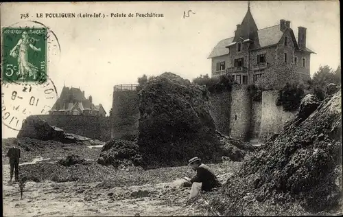 Ak Le Pouliguen Loire Atlantique, Pointe de Penchâteau