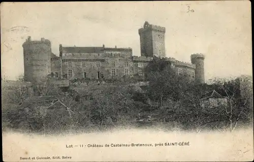 Ak Saint Céré Lot, Château de Castelnau Bretenoux