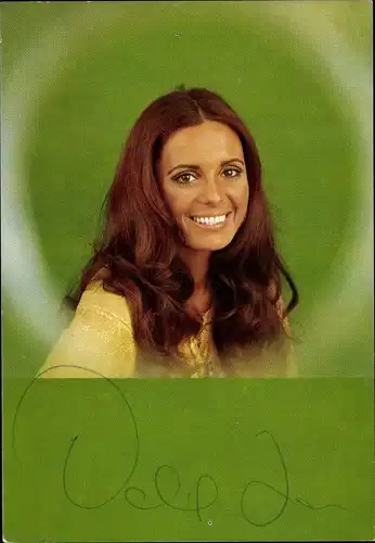 Foto Schauspielerin und Sängerin Daliah Lavi, Portrait, Autogramm