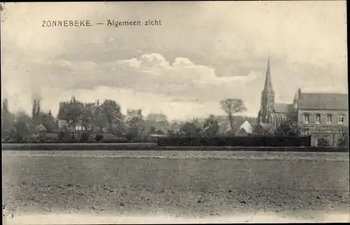 Ak Zonnebeke Zonnebeeke Zonnebecke Westflandern, Teilansicht