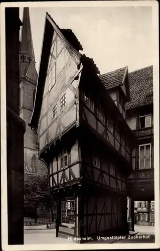 Ak Hildesheim in Niedersachsen, umgestülpter Zuckerhut