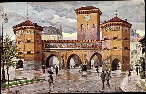 Künstler Ak Wagner, München, Isartor
