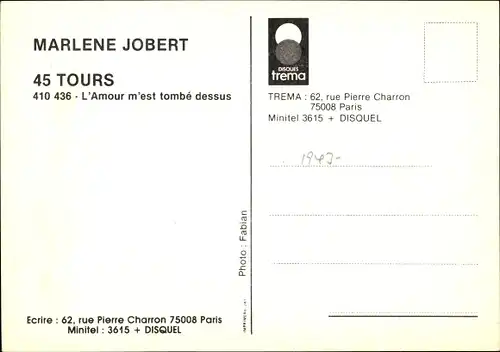 Foto Ak Schauspielerin Marlene Jobert, Portrait, Autogramm