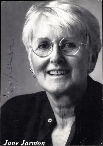 Foto Schauspielerin Jane Jarmon, Portrait, Autogramm