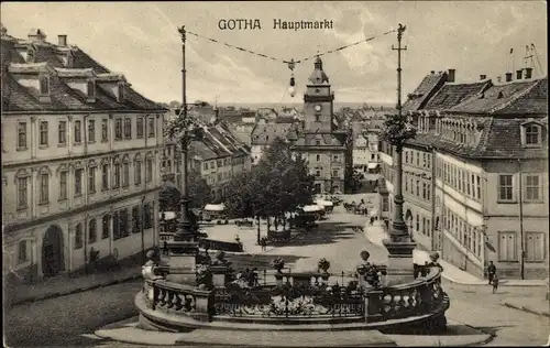 Ak Gotha in Thüringen, Hauptmarkt