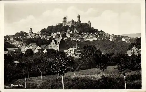 Ak Braunfels an der Lahn, Panorama
