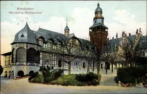 Ak Wiesbaden in Hessen, Neroberg, Restaurant