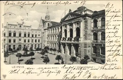 Ak Leipzig in Sachsen, Universitätshof