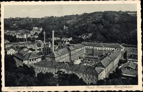 Ak Meißen an der Elbe, Porzellan-Manufaktur