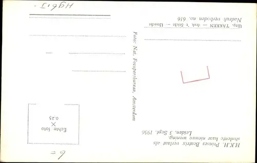 Ak Niederländisches Königshaus, Prinzessin Beatrix, 1950