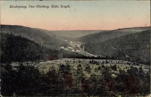 Ak Hirschsprung Altenberg Erzgebirge, Panorama