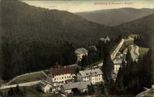 Ak Bärenburg Altenberg im Erzgebirge, Teilansicht, Gasthof