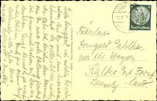 Ak Insel Oie, Gesamtansicht, Leuchtturm