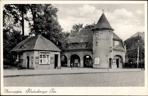 Ak Neuruppin in Brandenburg, Rheinsberger Tor