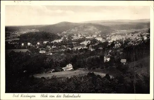 Ak Bad Kissingen Unterfranken Bayern, Blick von der Bodenlaube, Ortspanorama