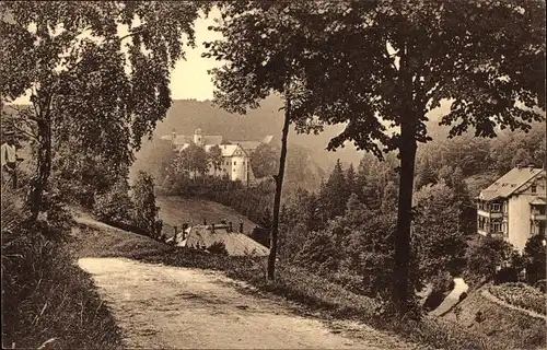 Ak Lauenstein Altenberg im Erzgebirge, Schloss