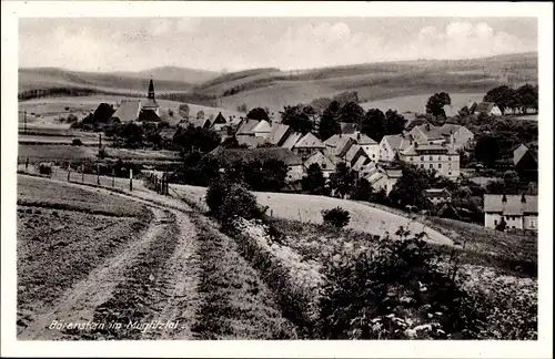 Ak Bärenstein Altenberg Erzgebirge, Müglitztal, Ortspanorama