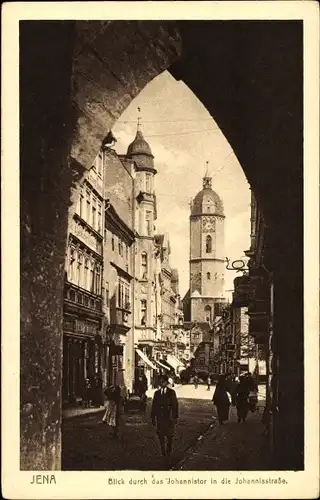 Ak Jena in Thüringen, Johannistor, Johannisstraße