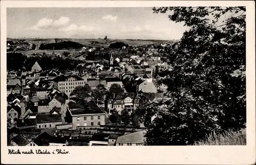 Ak Weida in Thüringen, Ortsansicht