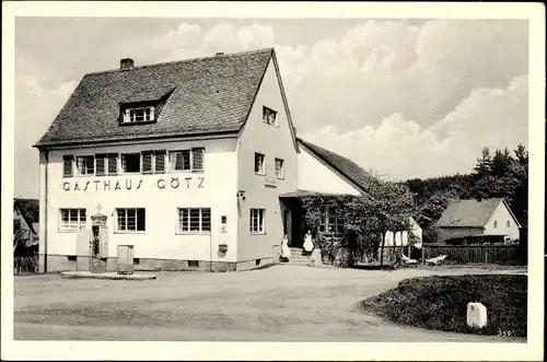 Ak Neu Saaldorf Bad Lobenstein in Thüringen, Pension, Gasthaus Götz