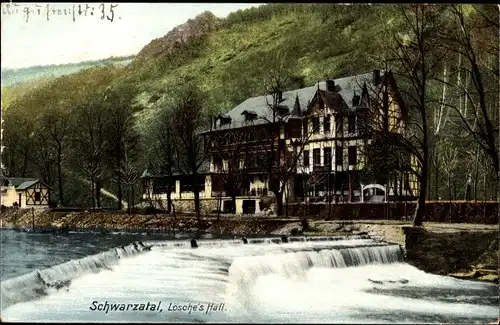 Ak Rudolstadt in Thüringen, Schwarzatal, Lösche's Hall