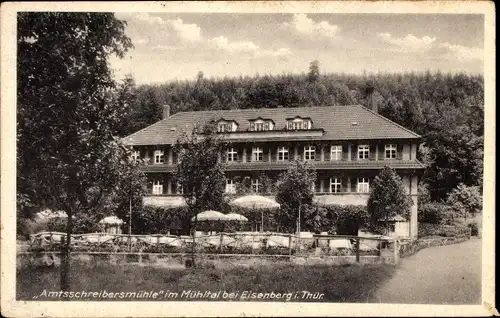 Ak Eisenberg in Thüringen, Mühltal, Waldhaus Amtsschreibersmühle