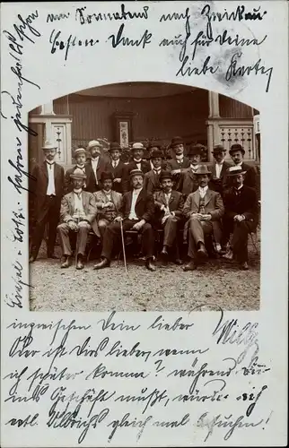 Foto Ak Plauen im Vogtland, Männer, Gruppenbild