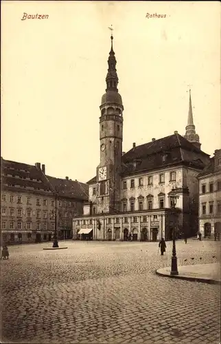 Ak Bautzen in der Oberlausitz, Rathaus