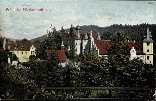 Ak Trockenborn Wolfersdorf in Thüringen, Jagdschloss Fröhliche Wiederkunft