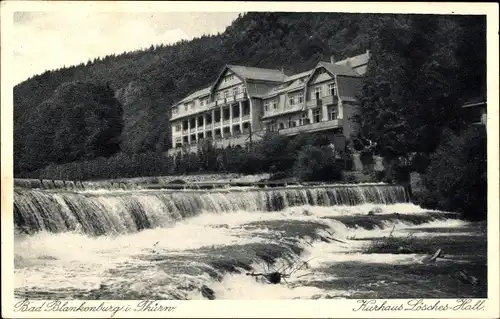 Ak Bad Blankenburg in Thüringen, Kurhaus Lösches-Hall