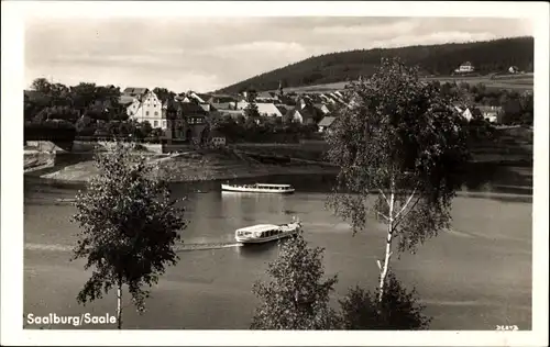 Ak Saalburg in Thüringen, Teilansicht, Saalestausee